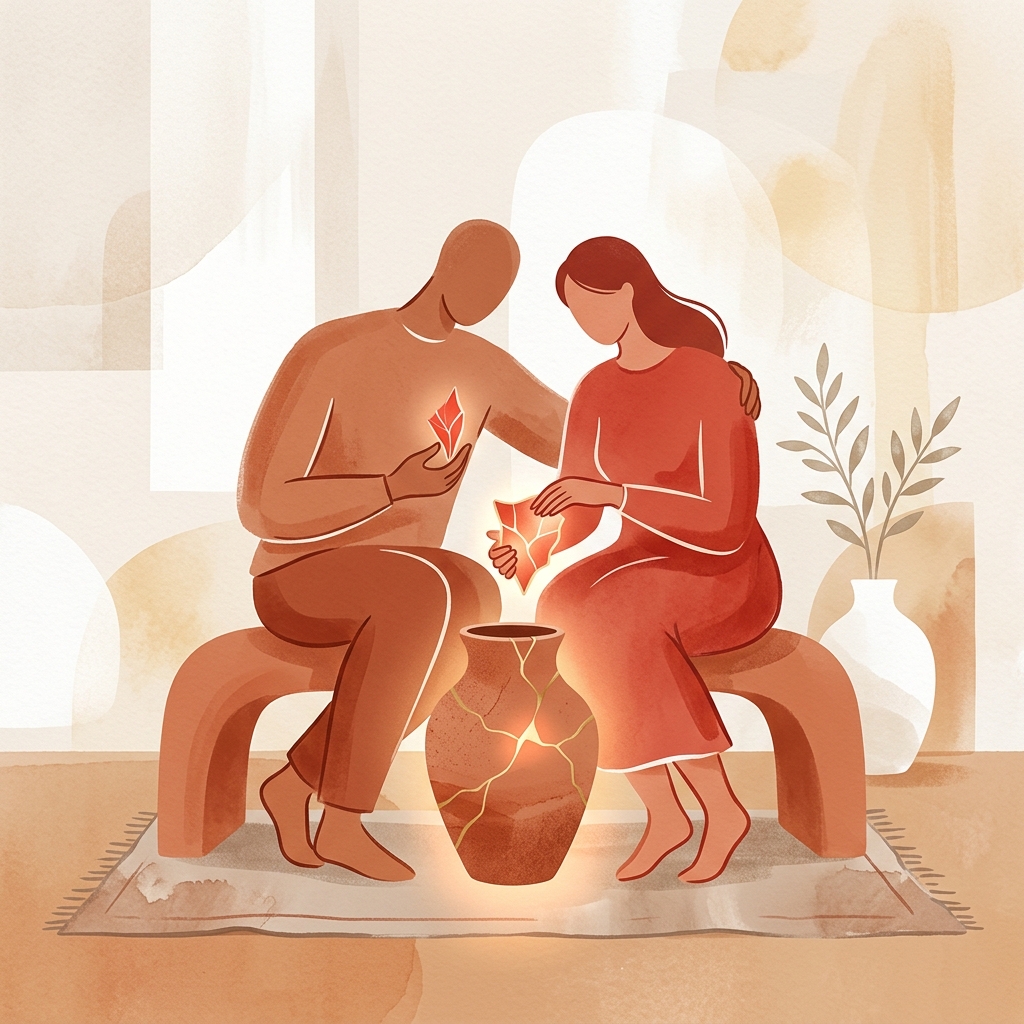 Sesión de terapia de pareja online